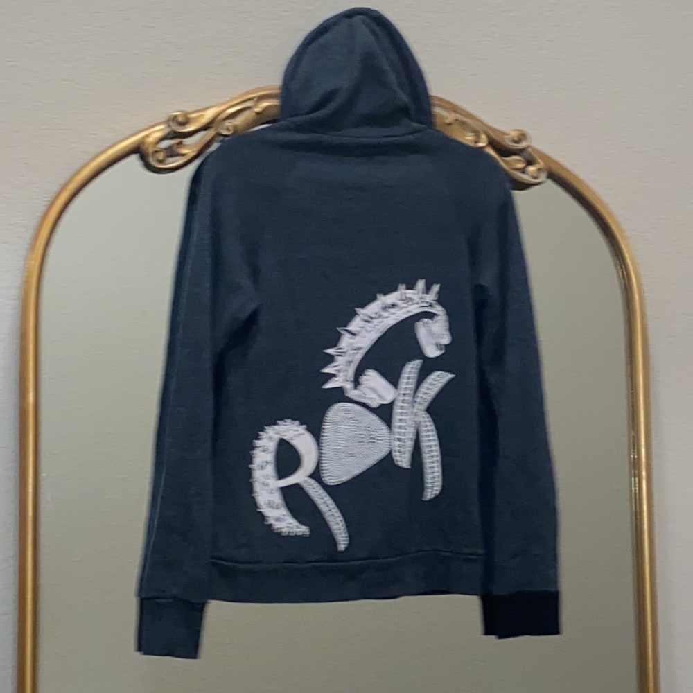 Lauren Moshi Fleece Hoodie Size M - Picture 3 of 7